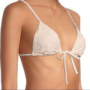 We wore what triangle eyelet top